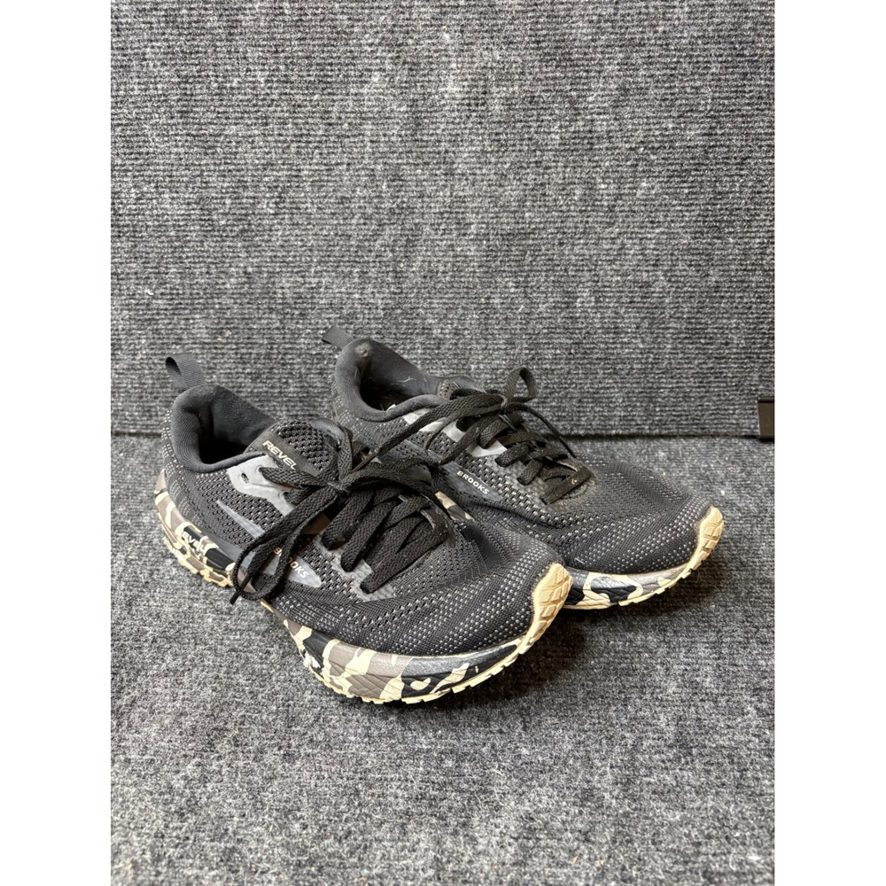 Brooks Revel 6 Mens Running Shoes Black Camo 1203861B073 Size 7.5